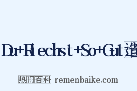 Du+Riechst+So+Gut造句是什么意思的图片